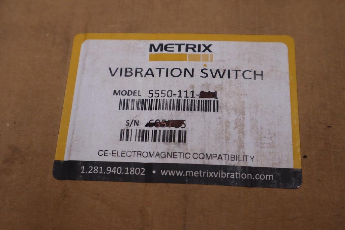 NEW Metrix 5550-011-01 Vibralert Vibration Switch 480V-AC STOCK H933