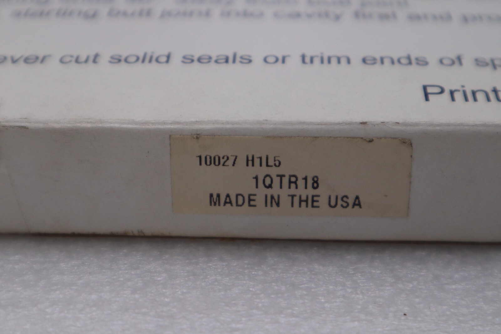 LOT OF 2 - NEW Parker Clipper Oil Seals 1QTR18 / 07489 / H1L5 STOCK 3774A