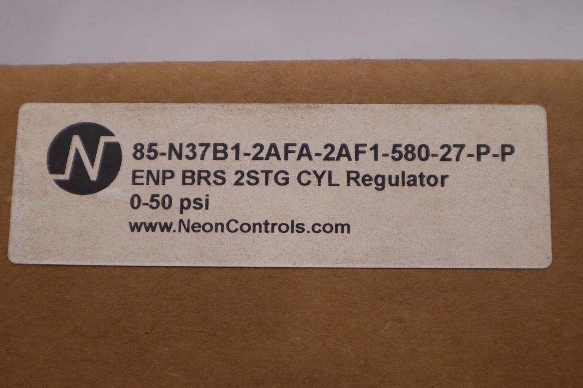 Used Neon Controls 85 Series 85-N37B1-2AFA-2AFA-2AF1-580-27-P-P CYL REGULATOR #3723CC