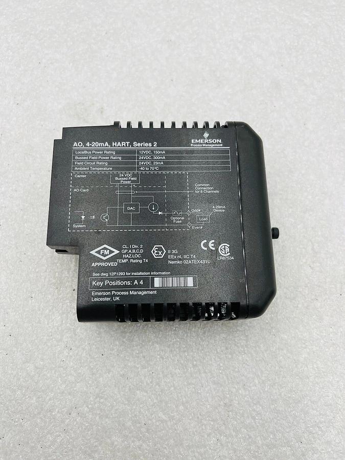 Used EMERSON DELTAV KJ3221X1-BA1 AO CARD 8 CH 4-20 MA HART SER 2 #K-2535