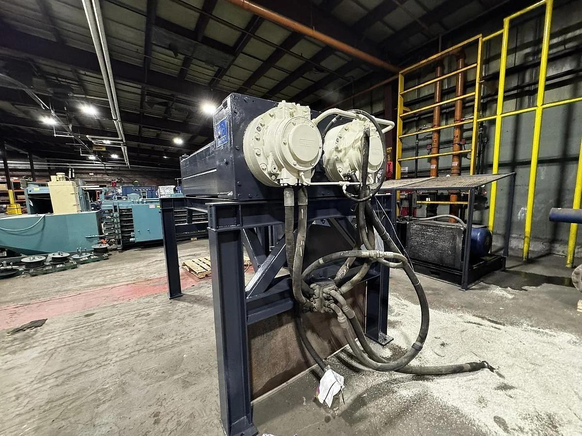 Used SHRED TECH MODEL ST-100 DUAL SHAFT SHREDDER 150HP