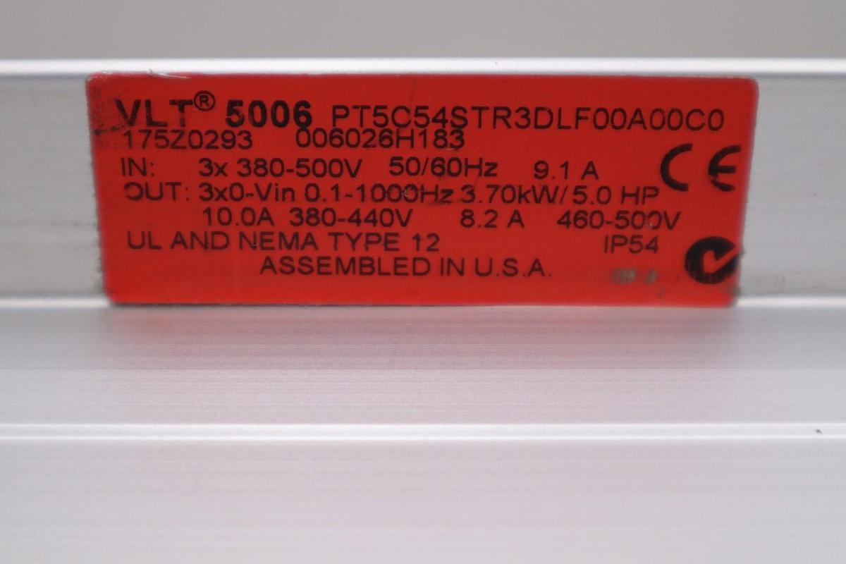 NEW DANFOSS VLT5006 PT5C54STR3DLF00A00C0 175Z0293 VARIABLE SPEED DRIVE #H1106
