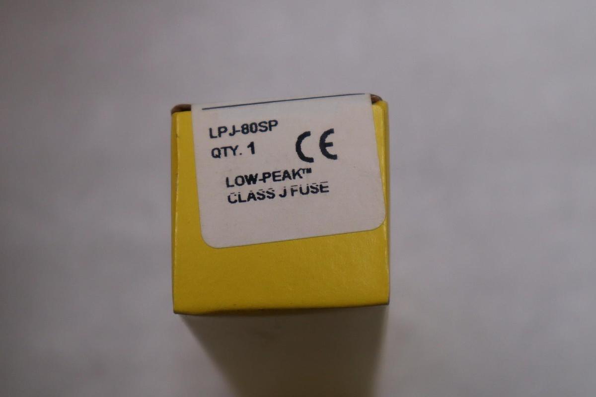 BUSSMANN LPJ-80SP LOW PEAK CLASS J Fuse 600V 80A - STOCK GF200