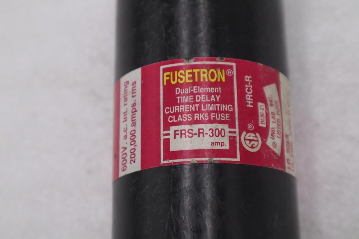 Used LOT OF 3 - NEW OPEN BOX Bussmann Fusetron FRS-R-300amp STK GF760