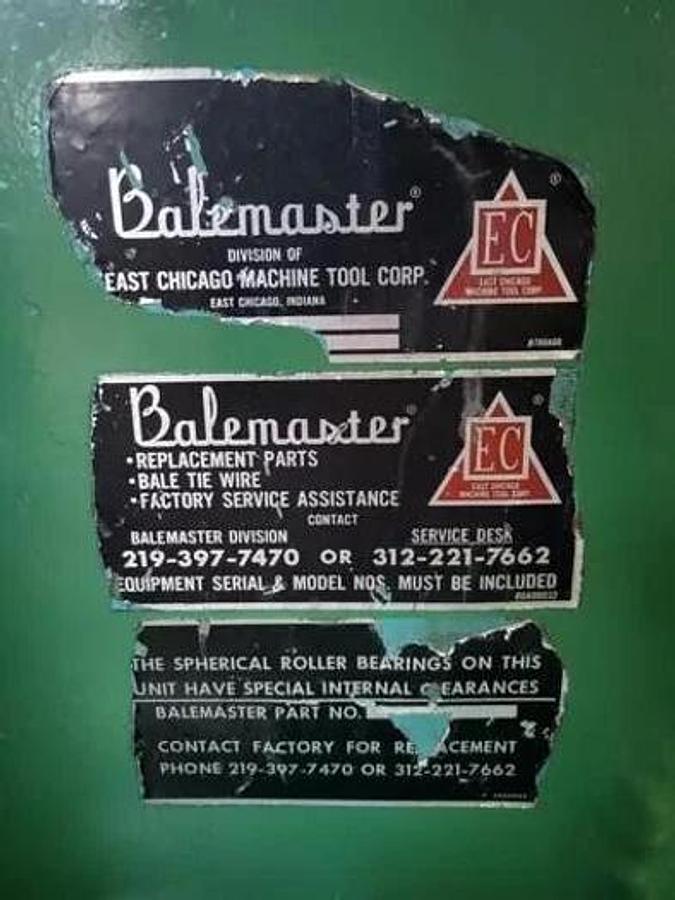 Used 38" WIDE BALEMASTER MODEL 1530-38 FLOOR SWEEP SHREDDER 30 HP MOTOR