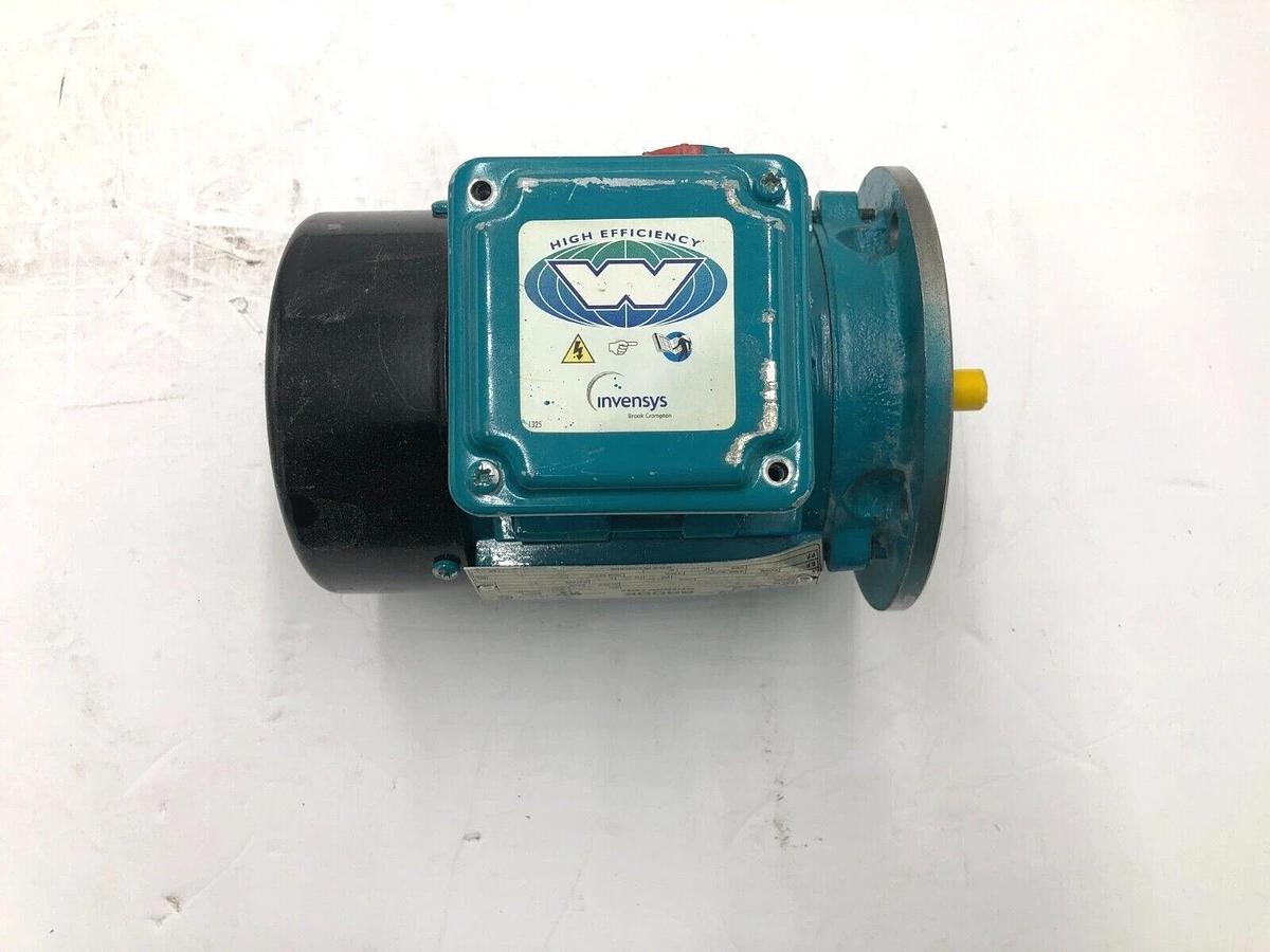 Used BROOK CROMPTON XXXXXSXXF2AAAX AC MOTOR 3PH 1632RPM 480V STOCK S-91