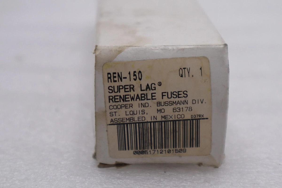 Bussman Cooper FUSE REN-150 SERIES 250 VAC 150 AMP 10 KA KNIFE BLADE STOCK 2100A