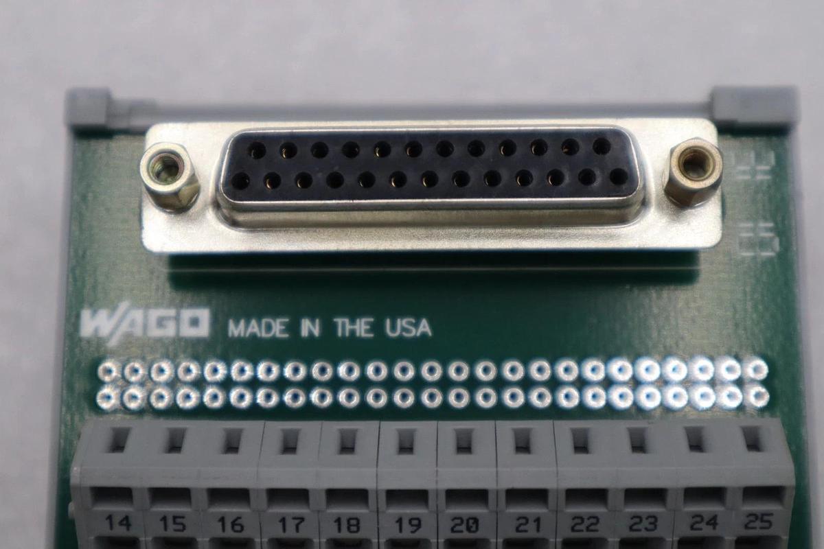 LOT OF 2 - NEW OPEN BOX Wago 50036753 Connector Module MOD-F-25 D SUB STK H1489A