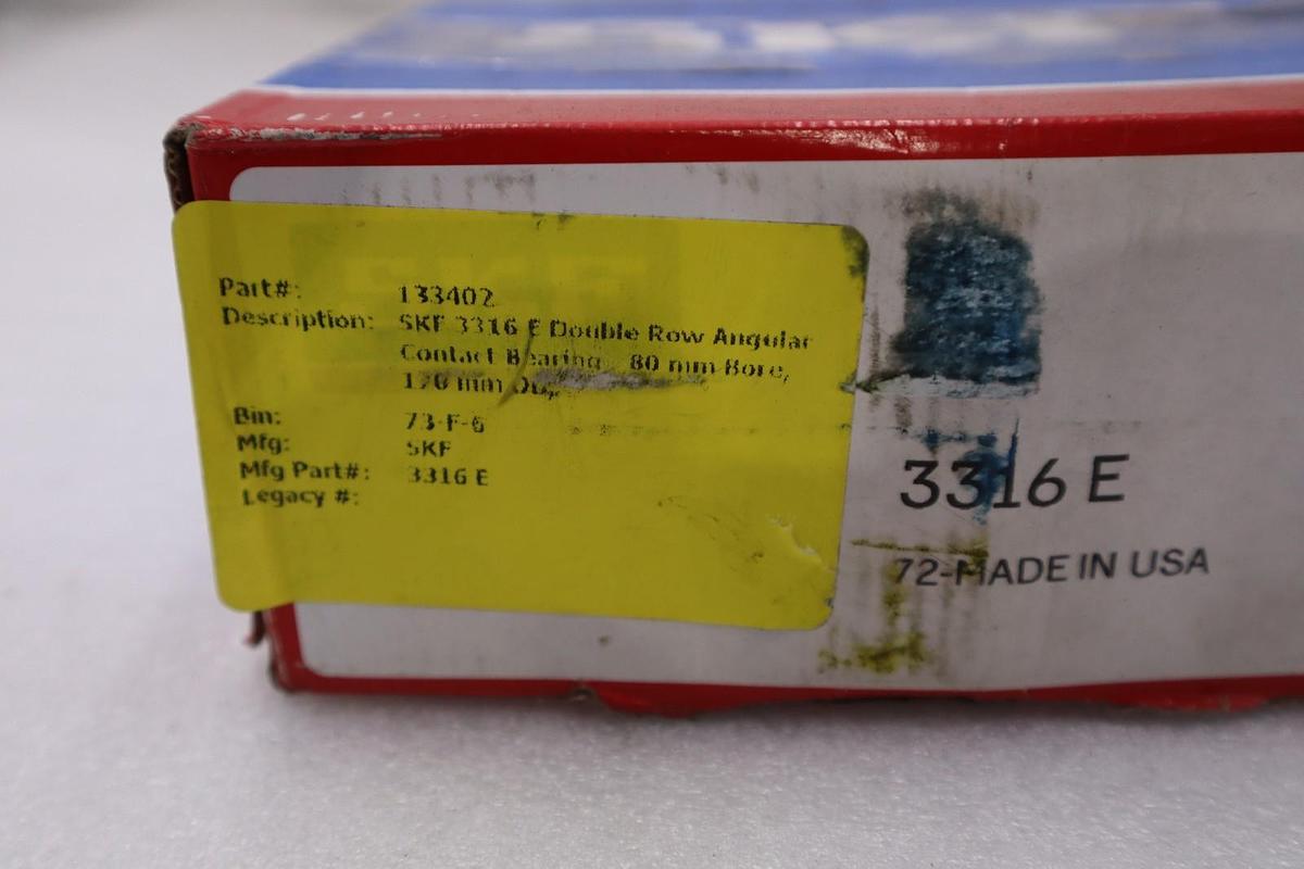 SKF 3316 E/ 3316E BEARING - NEW IN BOX - STOCK 2950CC