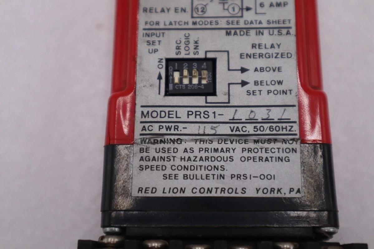 Used RED LION CONTROLS PRA13021 RELAY MODULE STOCK #4143