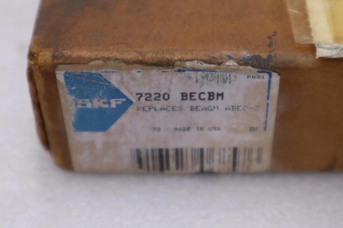 Used SKF EXPLORER 7220BECBM/ 7220 BECBM Angular Contact Ball Bearing - STOCK CC128