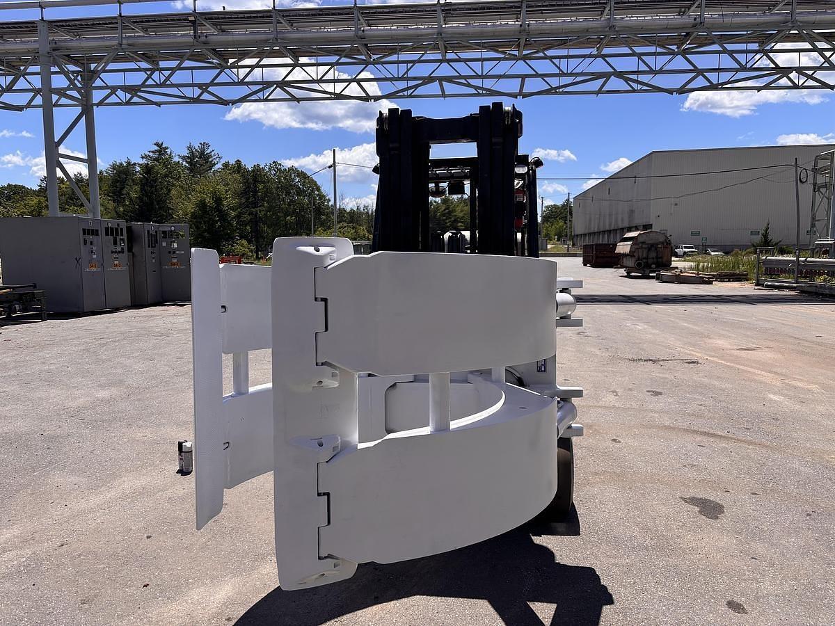 Used 12,000 POUND YALE GLC120VX FORKLIFT TRUCK WITH 84" CASCADE PAPER CLAMP