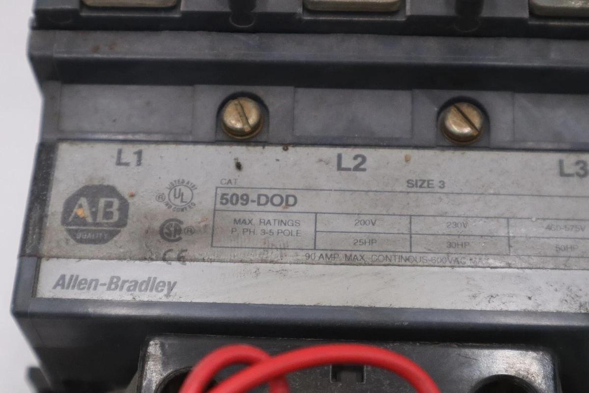 Used AB Allen Bradley 509-D0D Starter Size 3 STOCK 5739CC