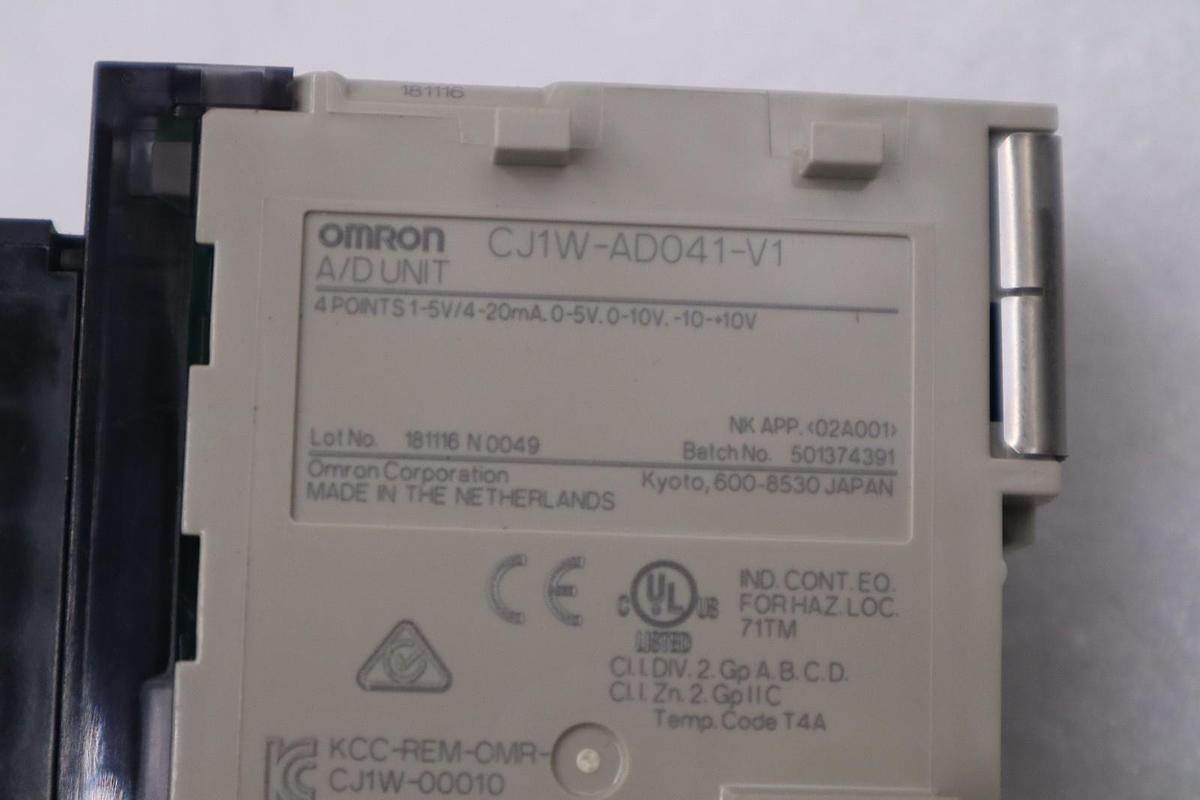 Used OMRON CJ1W-AD041-V11 / CJ1WAD041V11 (USED) STOCK 5897A