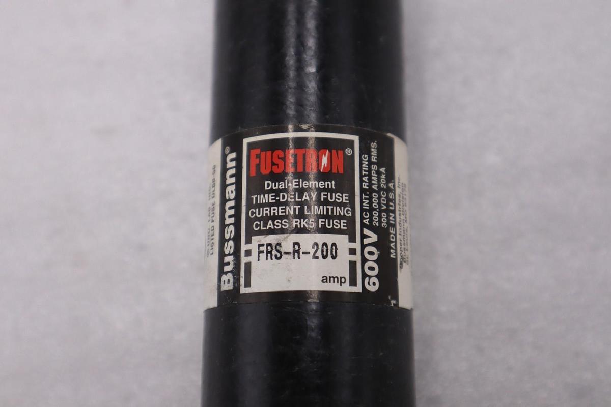 Used FUSETRON FRS-R-200 FUSE BLACK 9 AVAILABLE (AS PICTURED) NEW UNIT STOCK 4938A