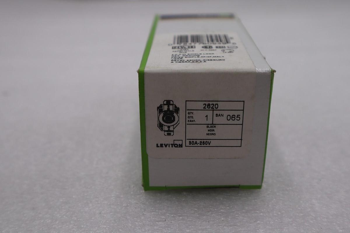 Leviton 2620 30A-250V Flush Mounting Locking Receptacle Stock #K-2075