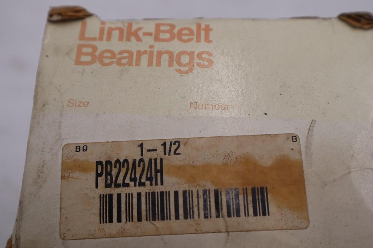Used NEW OPEN BOX Rexnord PB22424H Link Belt Pillow Block Bearing 1-1/2" STOCK 2979-C