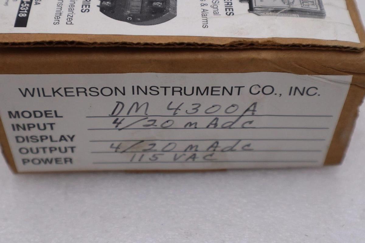 Used New In Box Wilkerson Instrument DM4300A DC Isolated Transmitter STOCK H583A