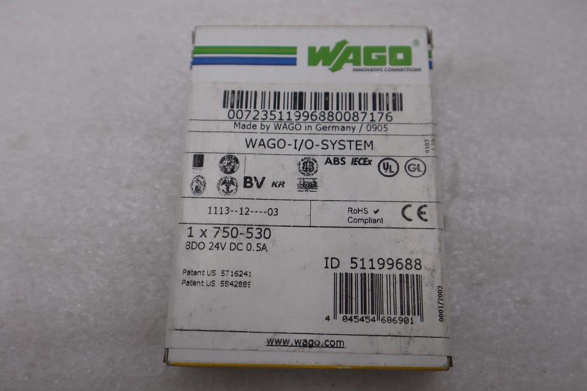 750-530 WAGO I/O System Fieldbus Coupler - NEW IN BOX - STOCK K1645A