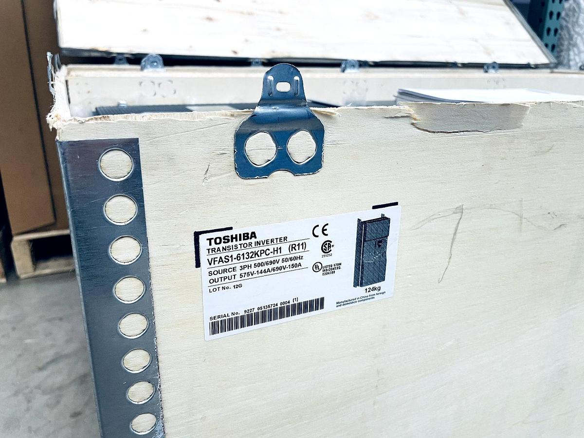 TOSHIBA VFAS1-613KPC-H1 / VFAS16132KPCH1 150 HP TRANSITOR INVERTER DRIVE NEW
