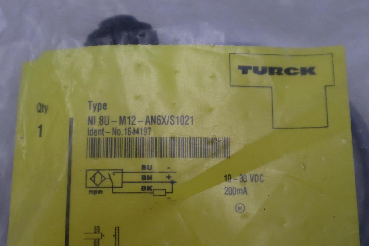 Used NEW TURCK PLC Sensor Switch NI 8U-M12-AN6X/S1021 / 1644197 STOCK H1471A
