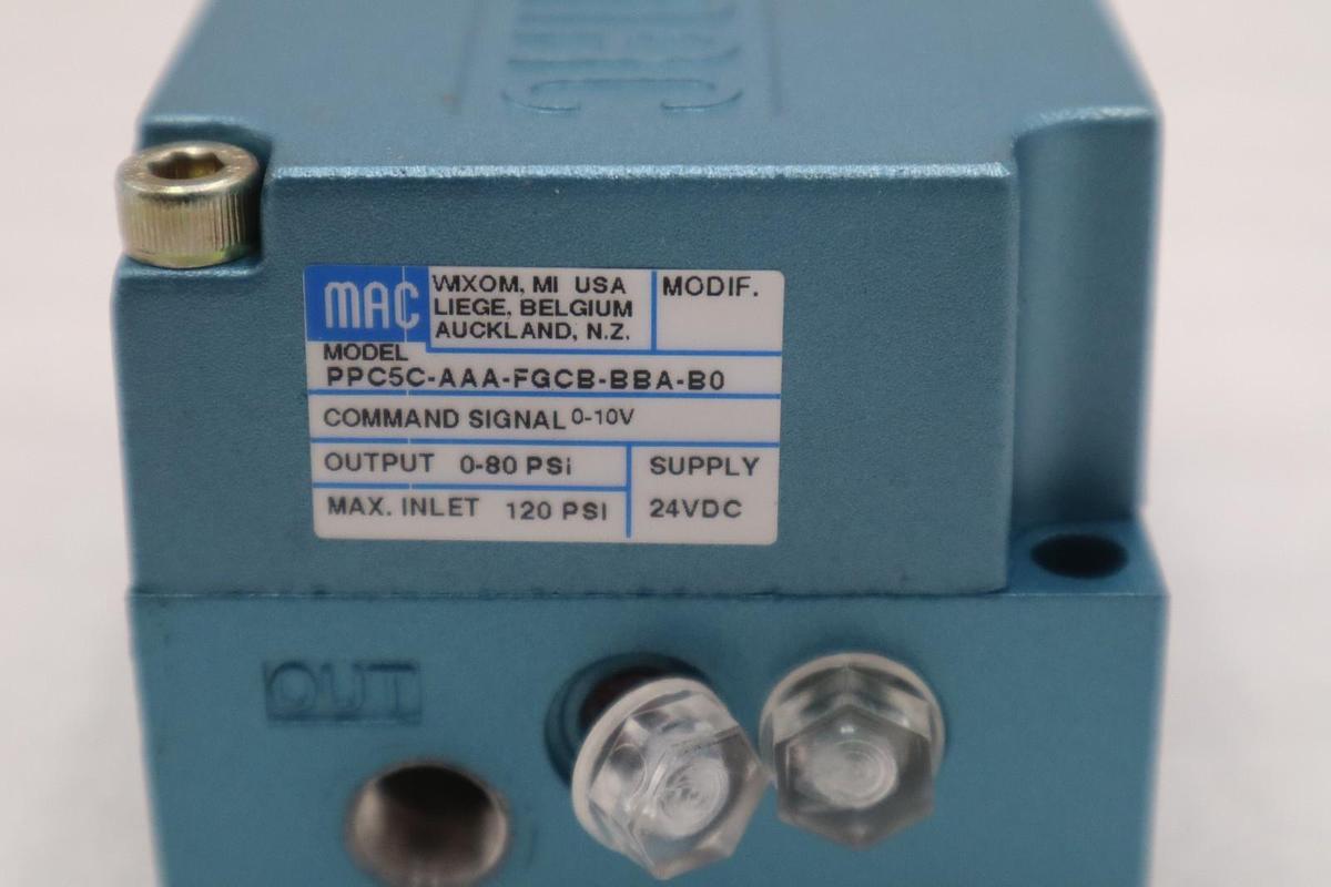 MAC PPC5C-AAA-FGCB-BBA-B0 PROPORTIONAL PRESSURE CONTROL ANALOG - STOCK GF261A