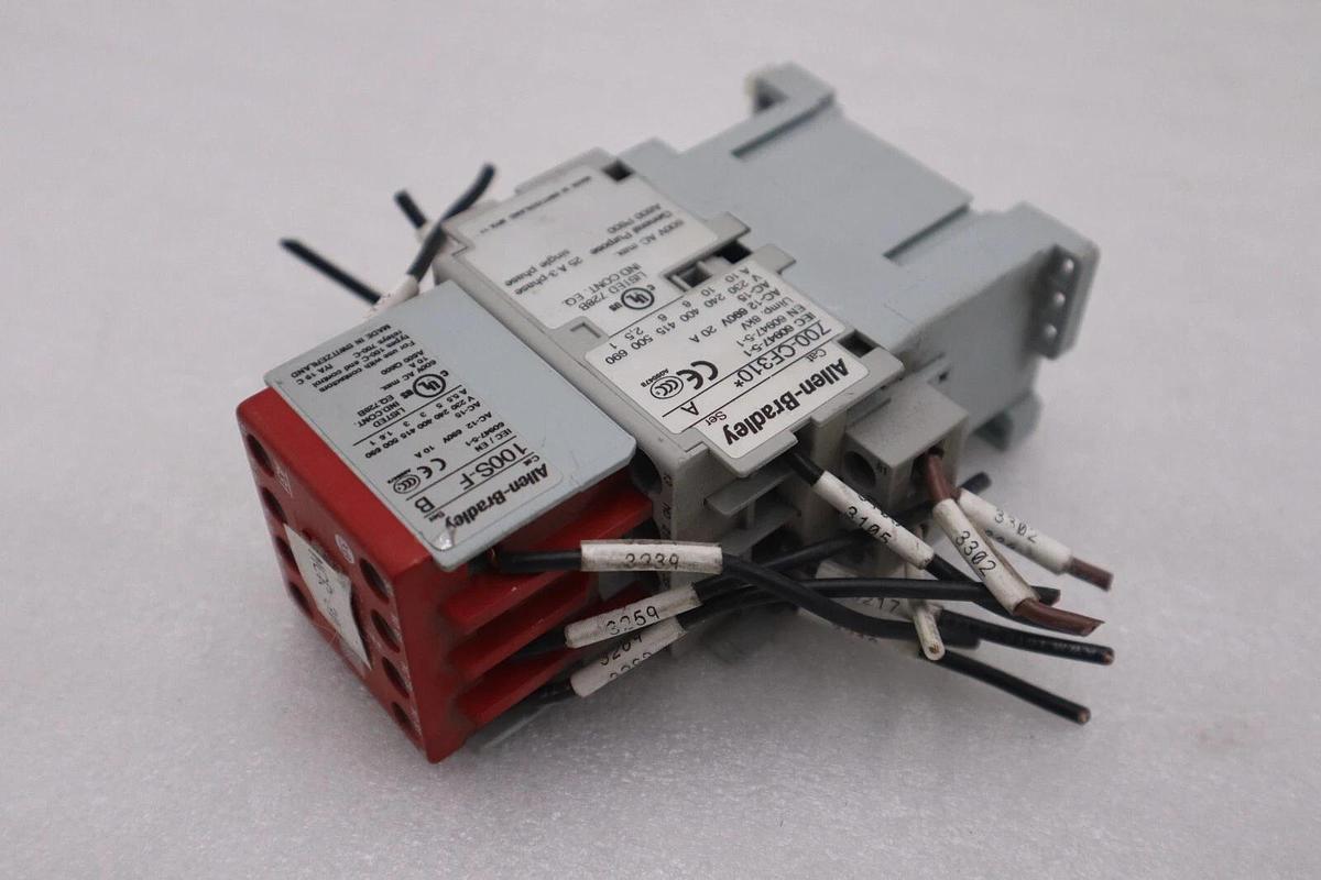 Used Allen-Bradley 700S-CF620DC/ 700-CF310* 100S-F Safety Control Relay #K-1228A 10611320337409
