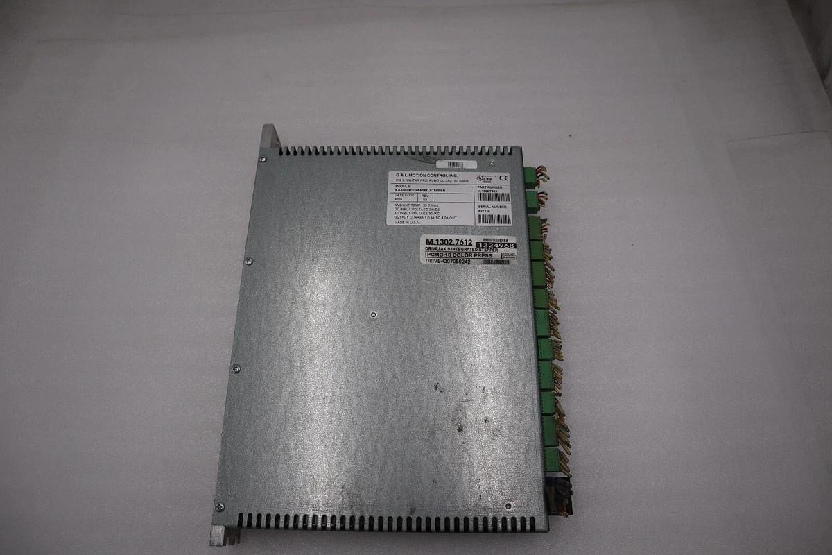 Used G & L MOTION CONTROL M.1302.7612 5-Axis Integrated Stepper 32Vac STOCK 5142A