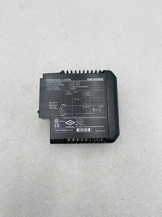 Used EMERSON DELTAV KJ3002X1-BD1 ANALOG INPUT 1-5 VDC #K-2620