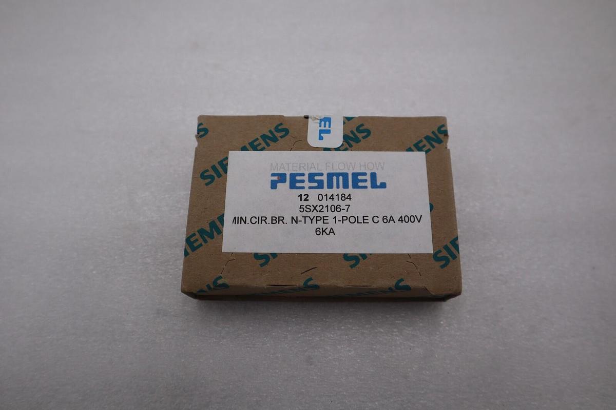 NEW SIEMENS 5SX2 106-7 CIRCUIT BREAKER STOCK G710A