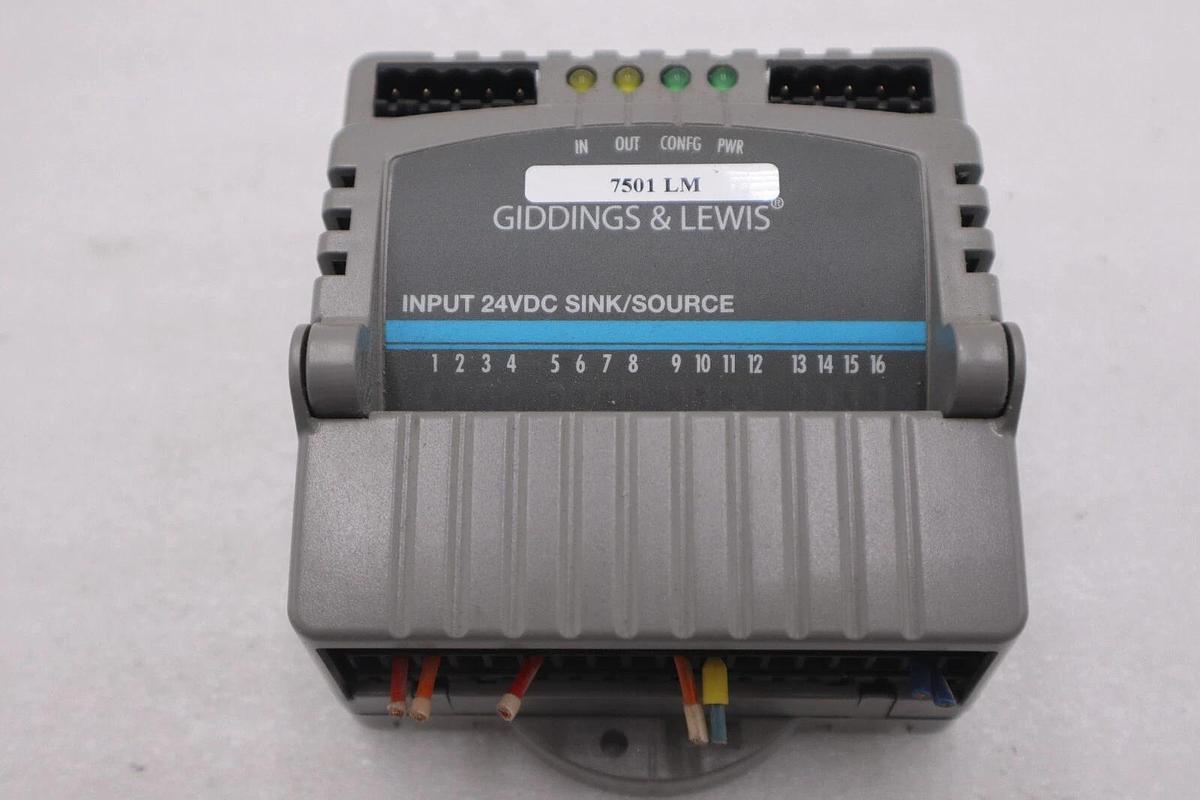 Used GIDDINGS & LEWIS M.1300.7372 R1 Input Module 24VDC SINK/SOURCE STOCK 644-D