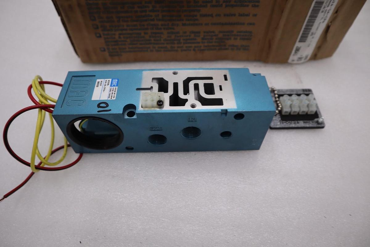 MAC Valves 82A-0A-CPA Solenoid Valve Manifold TOP MTD Aux. 2NO STOCK H821A