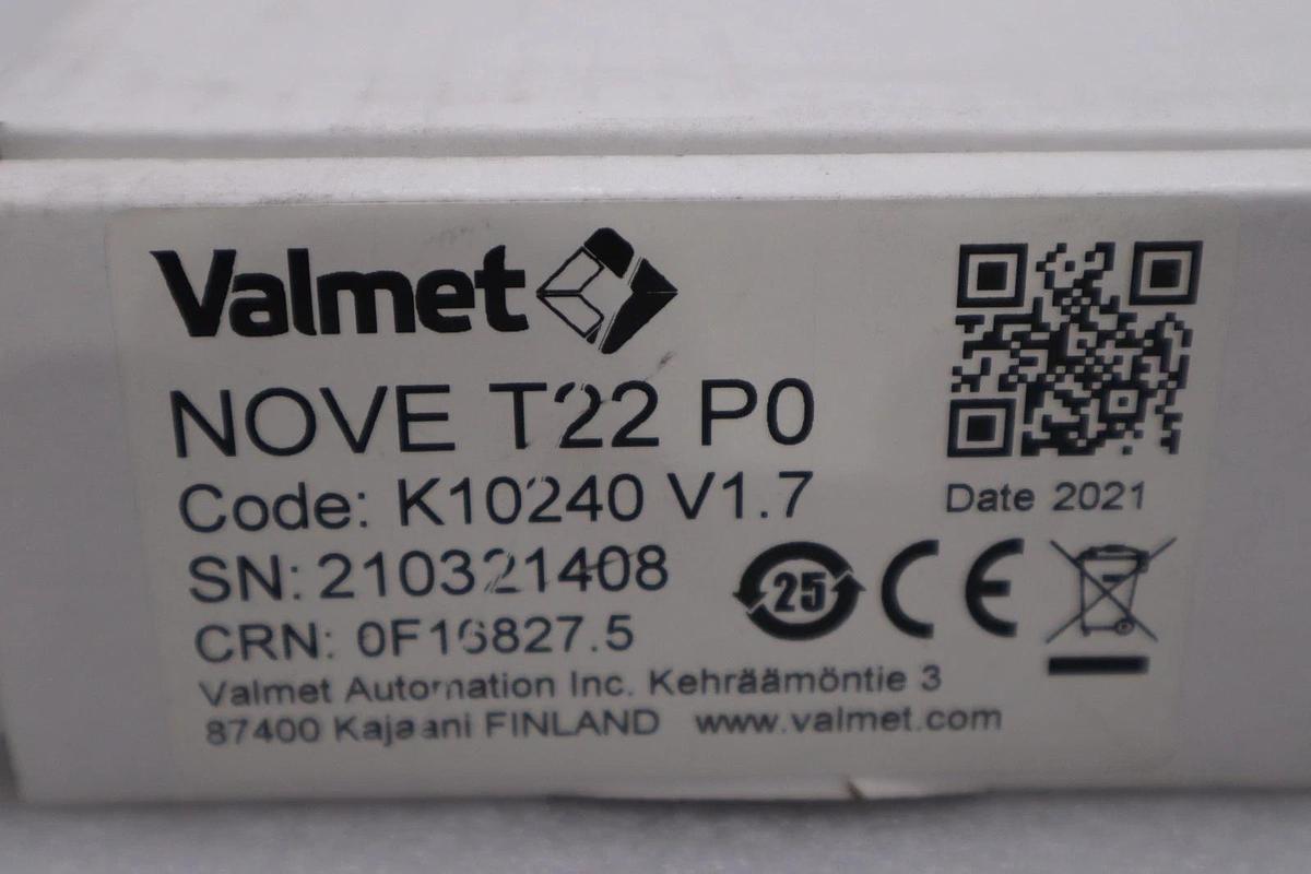 Used VALMET NOVE T22 P0/ K10240 V1.7 NSMP - NEW IN BOX - STOCK 1784CC