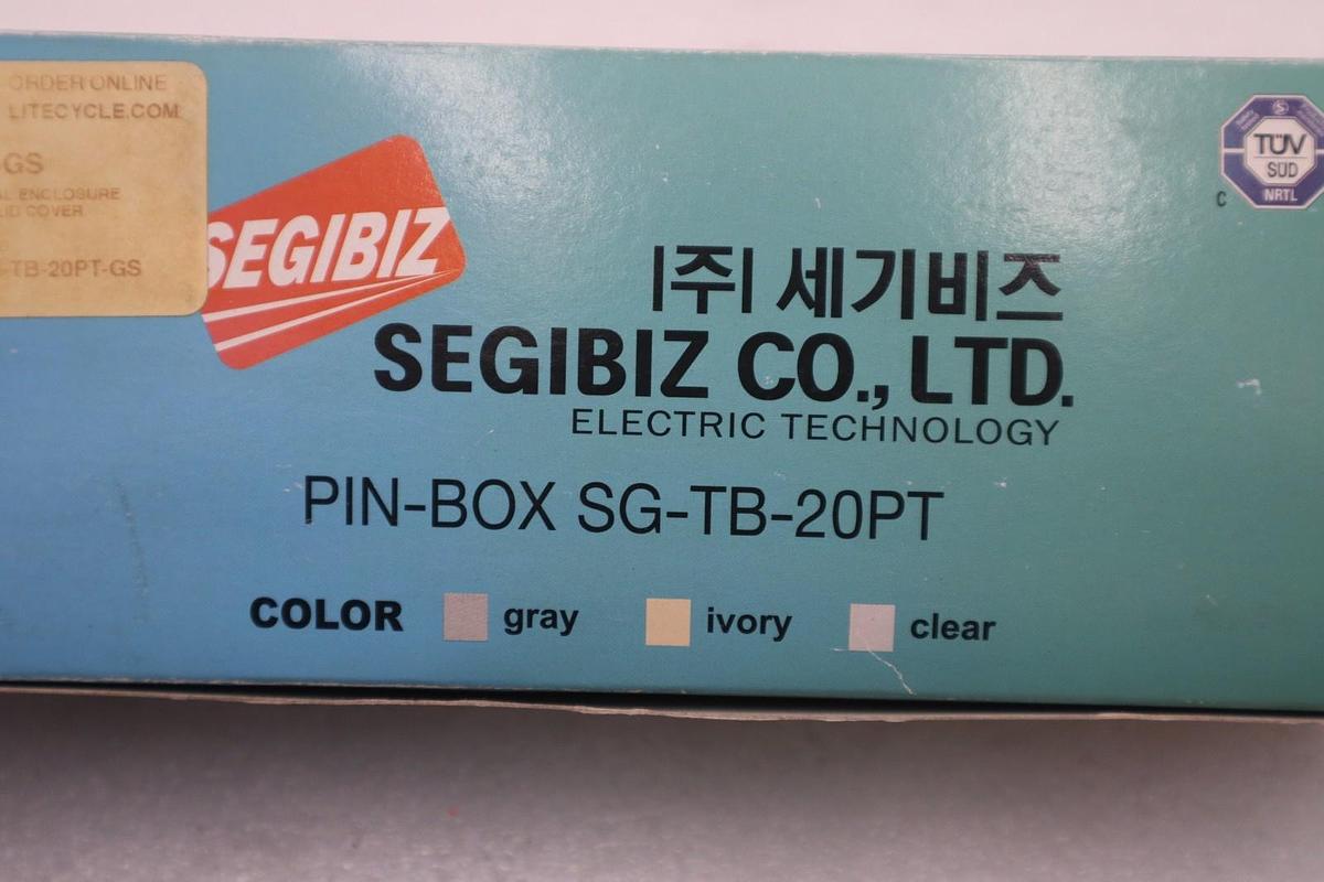 NEW SEGI BIZ TERMINAL BOX SG-TB-20PT GREY COLOUR - STOCK 3735CC