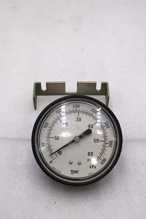 MARSHALLTOWN GAUGE 3 1/2" 60PSI GAUGE #L-802