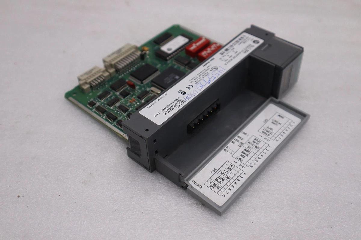 Used AB 1747-ASB Allen Bradley SLC 500 RIO Remote I/O Adapter STOCK 5358