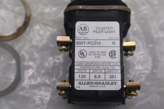 ALLEN-BRADLEY 800T-PC316 SERIES N CLUSTER PILOT LIGHT NEW OPEN BOX STOCK #K-740A