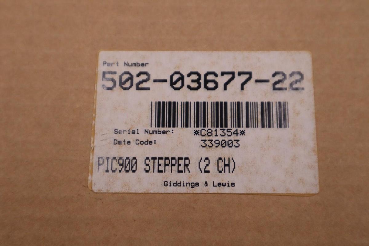 NEW Giddings & Lewis 502-03677-22R3 PiC900 Stepper Module STOCK 3801A