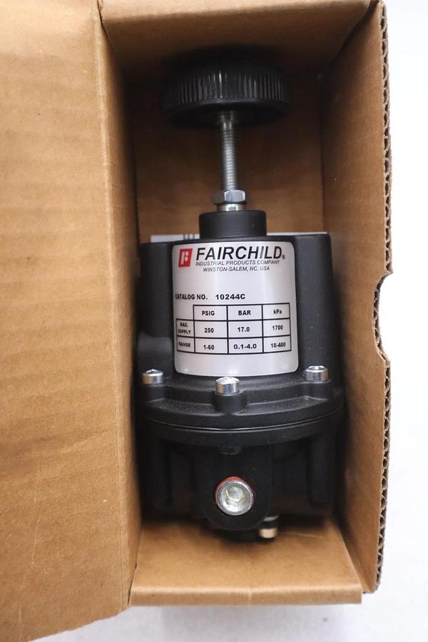 Used FAIRCHILD INDUSTRIAL PROD 10244C PNEUMATIC REGULATOR MODEL 10C - STOCK GF373