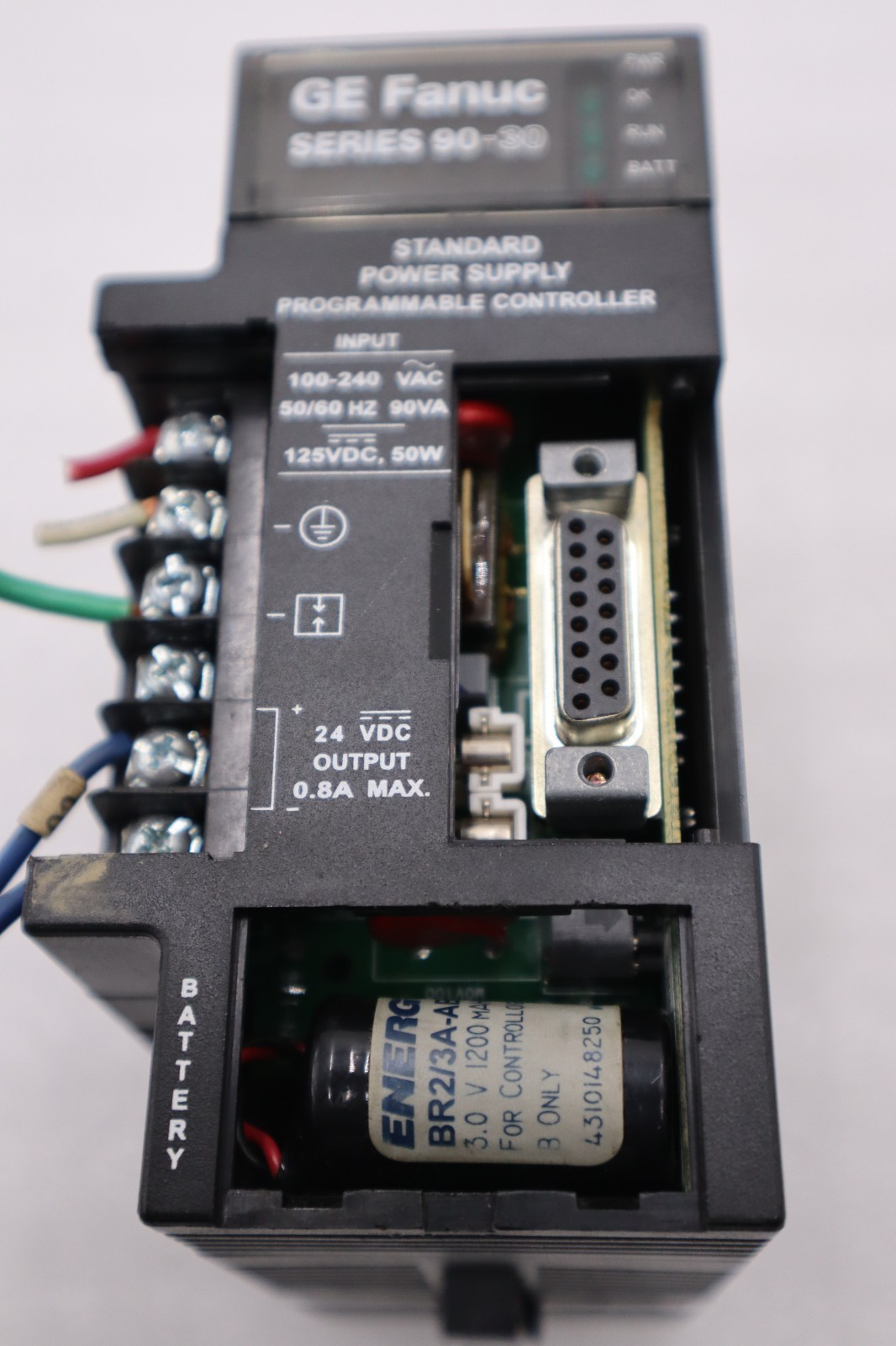 Used General Electric IC693PWR321Y 120/240VAC Power Supply 9030 Series STOCK 3497A