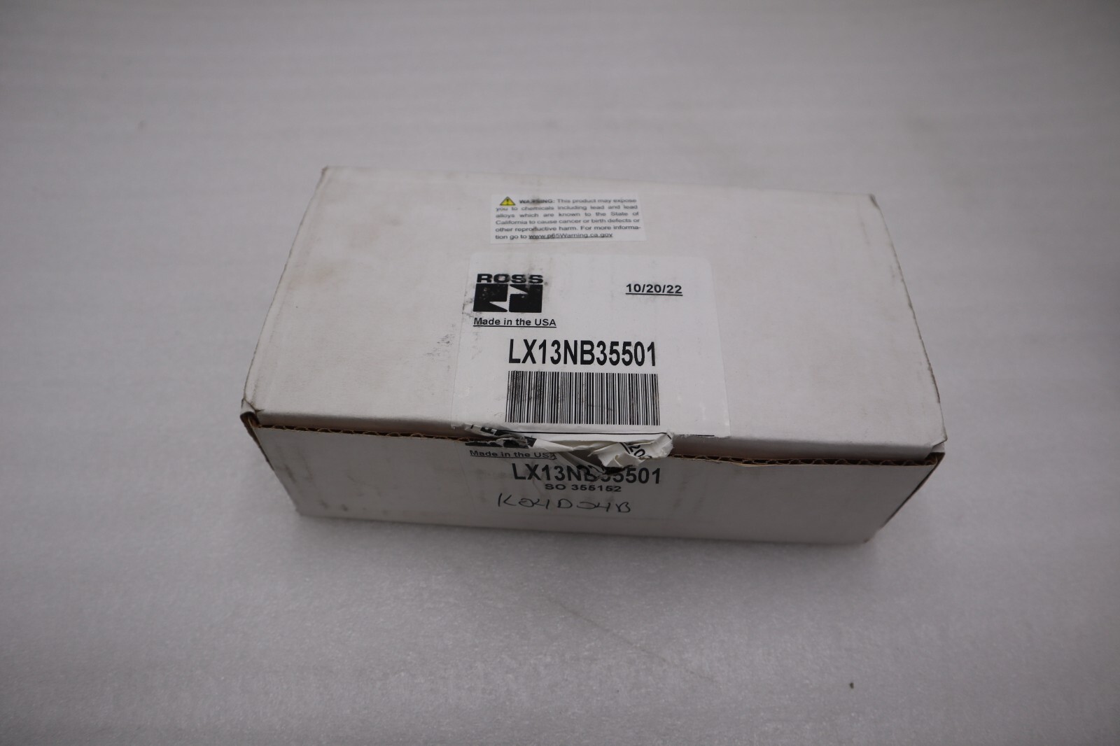 Used ROSS CONTROLS LX13NB35501 / LX13NB35501 NEW WITH BOX STOCK H49A