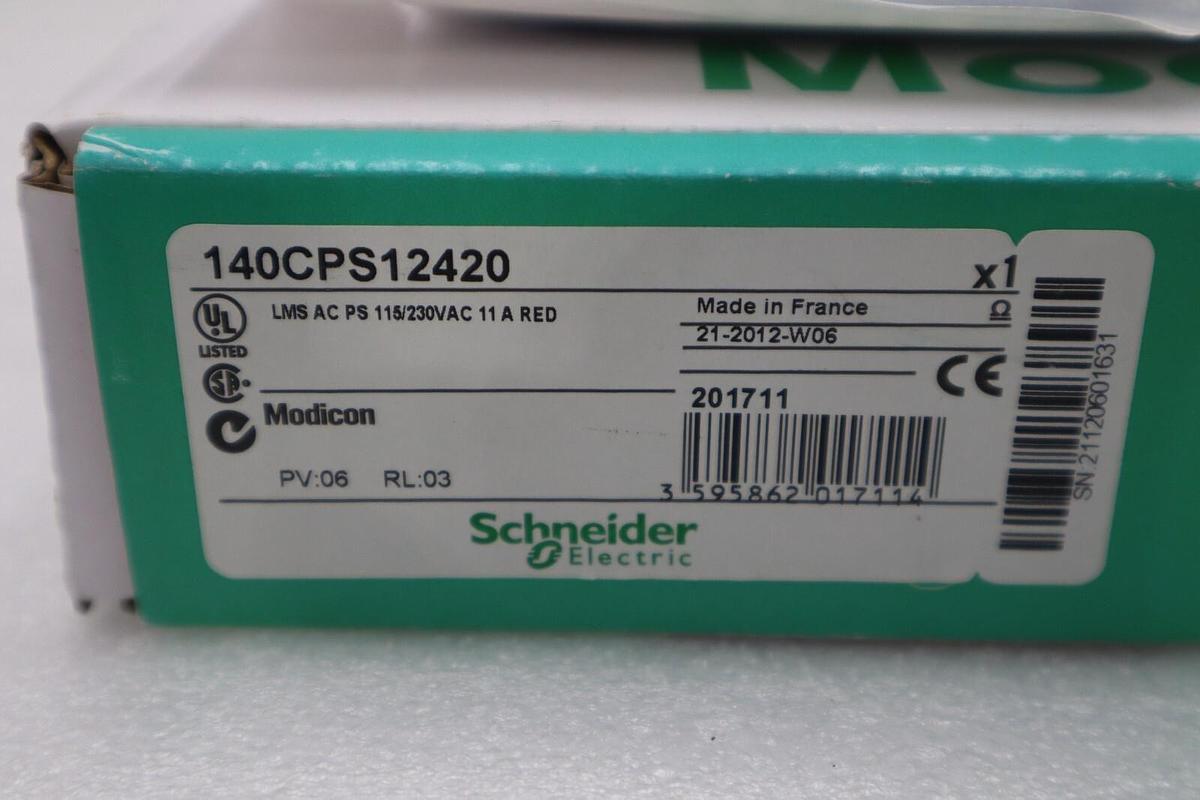 NEW IN BOX SCHNEIDER ELECTRIC 140-CPS-124-20 / 140CPS12420 STOCK G292