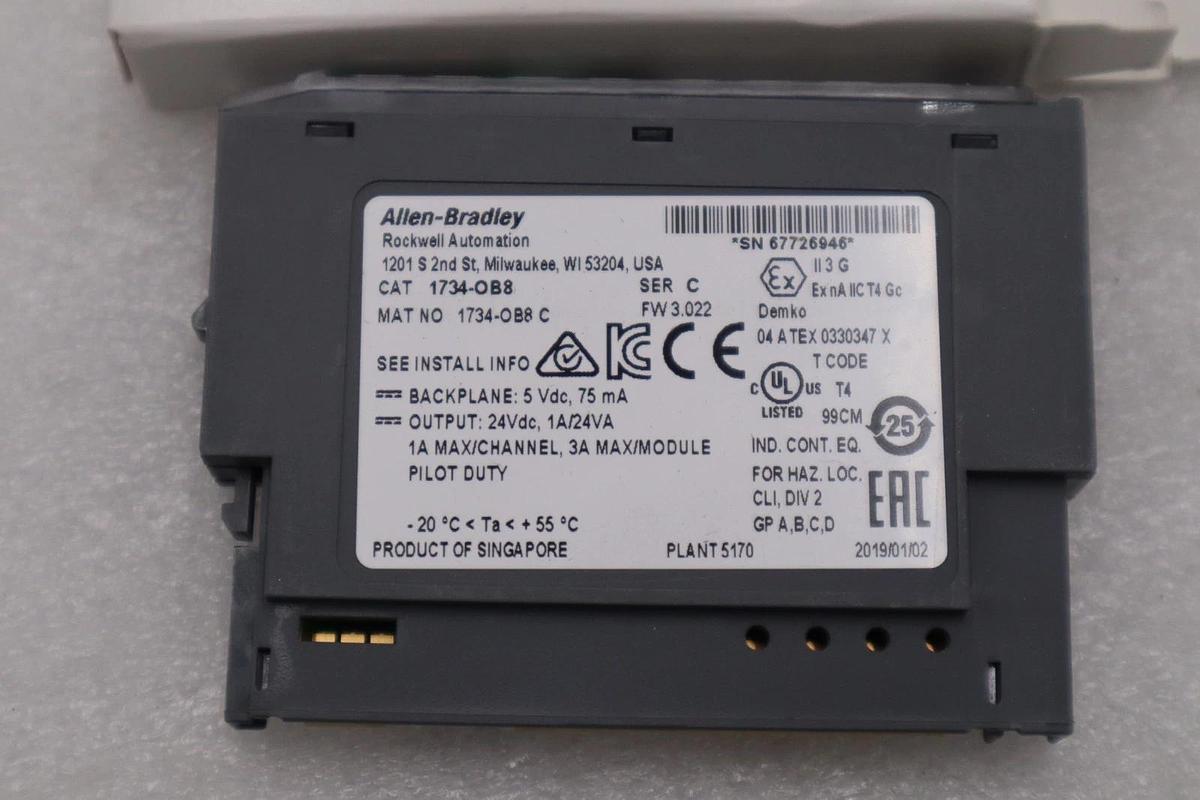 Allen Bradley 1734-OB8S Point I/O Safety Output Module STOCK H1036A