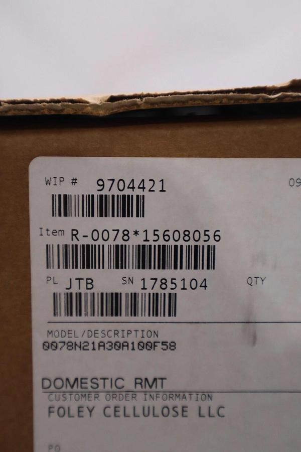 Used NEW IN BOX - ROSEMOUNT SENSOR 0078N21A30A100F58X STOCK G46