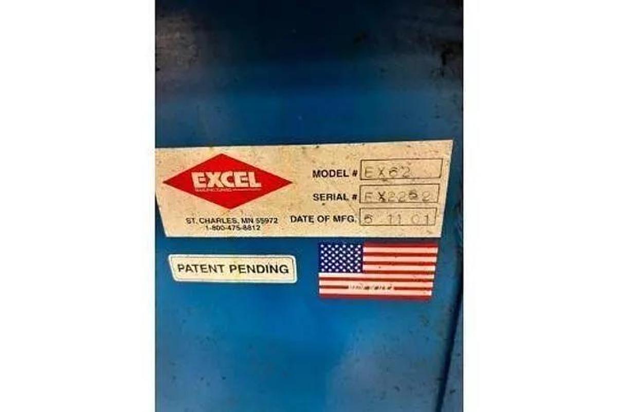 Used EXCEL EX62 CLOSED DOOR BALER 20HP TWIN RAM CYLINDERS