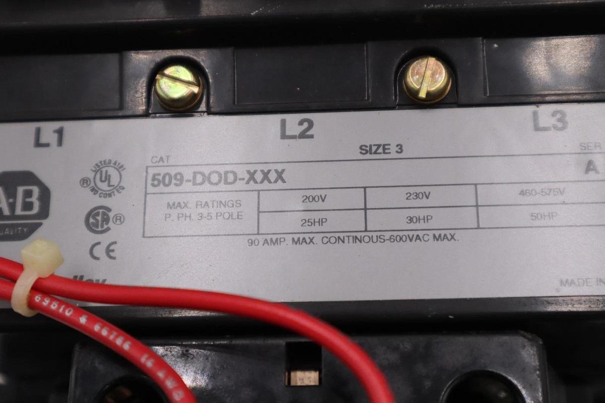 Allen Bradley 509D0DXXX / 509-DOD-XXX SIZE 3 STARTER AB NEW IN BOX STOCK H1029