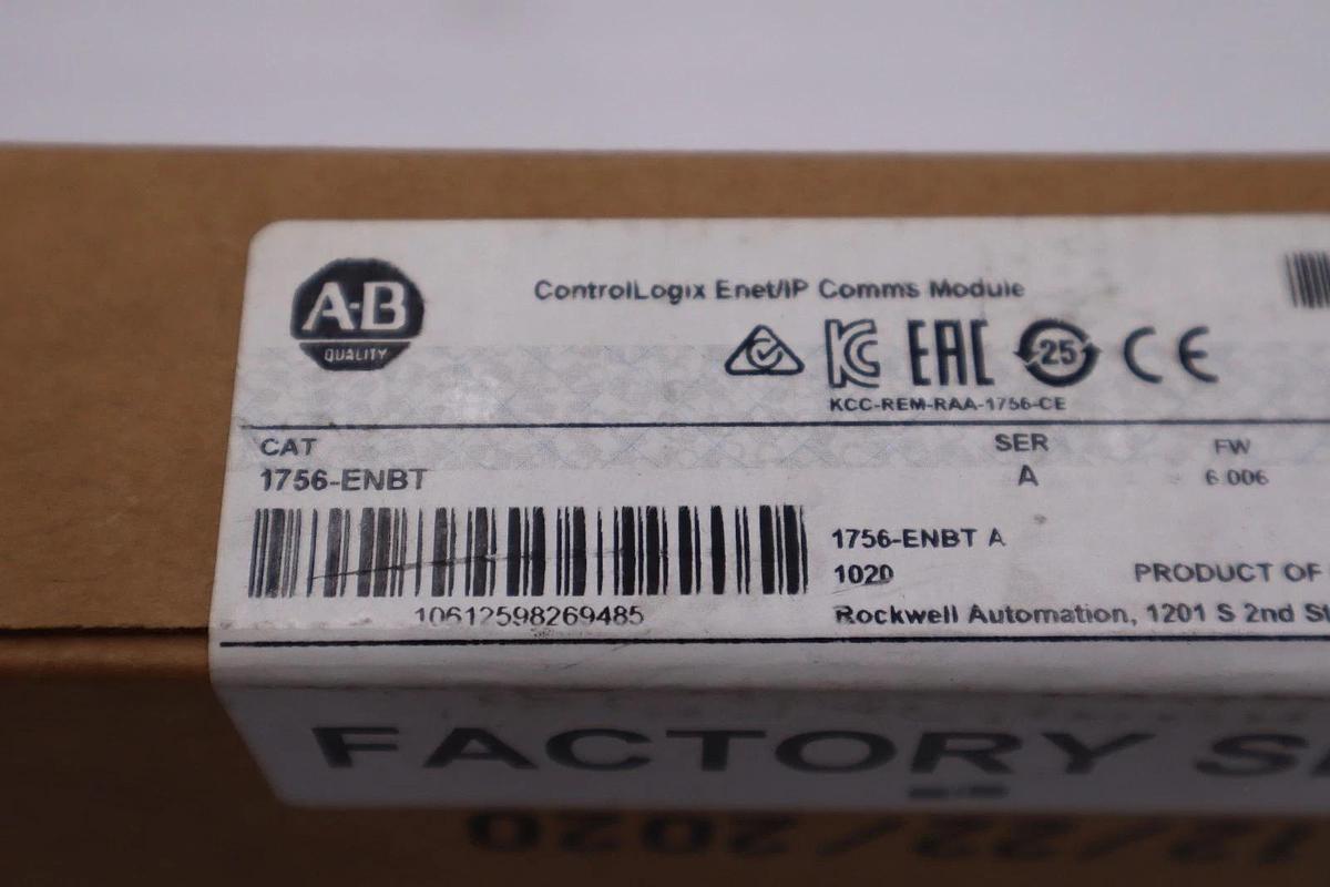 Used SEALED Allen Bradley 1756-ENBT /A ControlLogix EtherNet - STOCK GF23