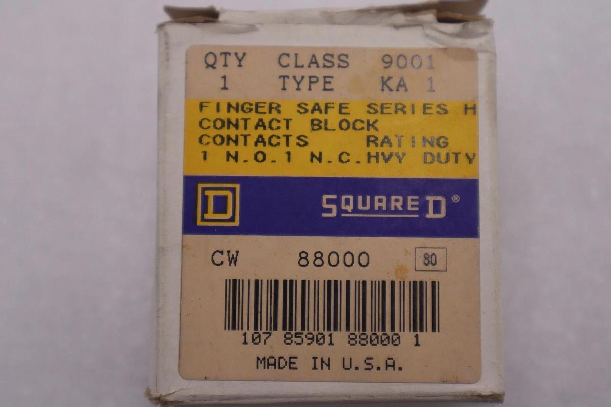 NEW OPEN BOX SQUARE D 88000 CONTACT BLOCK STOCK K-3256