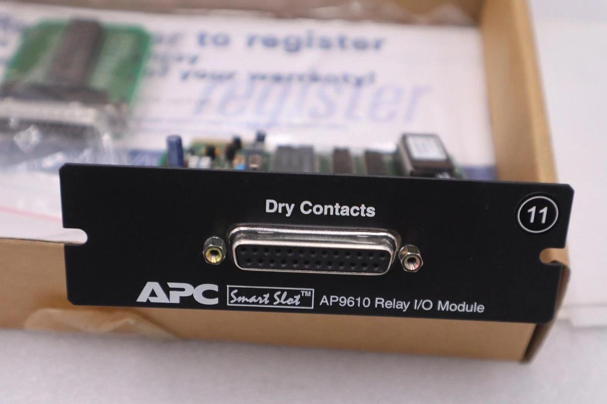 NEW OPEN BOX APC AP9610 I/O RELAY MODULE STOCK 2182A