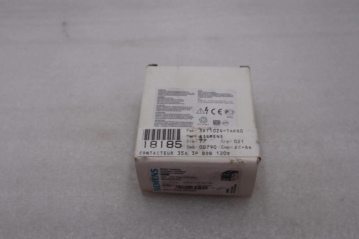 SIEMENS 3RT1024-1AK60 CONTACTOR STOCK #K-3914A